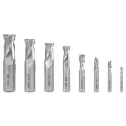 WEN 33108A 8-Piece 2-Flute HSS End Mill Set For Milling Machines(8 Piece 2 Flute Hss End Mill Set For Milling Machines)