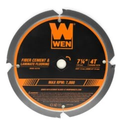 WEN BL0704 7-1/4-Inch 4-Tooth Diamond-Tipped (PCD) Professional Circular Saw Blade For Fiber Cement And Laminate Flooring(Wen Bl0704 7 1 4 Inch 4 Tooth Diamond Tipped Pcd Professional Circular Saw Blade For Fiber Cement And Laminate Flooring)
