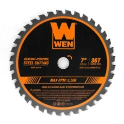 WEN BL0736 7-Inch 36-Tooth Carbide-Tipped Professional Saw Blade For Steel Cutting(Wen Bl0736 7 Inch 36 Tooth Carbide Tipped Professional Saw Blade For Steel Cutting)