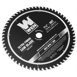 WEN BL0760 7.25-Inch 60-Tooth Carbide-Tipped Professional Ultra Fine-Finish Circular Saw Blade With Cool-Cut Coating(Bl0760 7 25 Inch 60 Tooth Carbide Tipped Professional Ultra Fine Finish Circular Saw Blade With Cool Cut Coating) -Wen Tools Sale BL0760.pt03