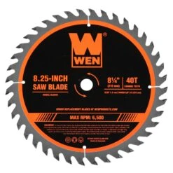 WEN BL0840 8.25-Inch 40-Tooth Carbide-Tipped Circular Saw Blade(Wen Bl0840 8 25 Inch 40 Tooth Carbide Tipped Circular Saw Blade)