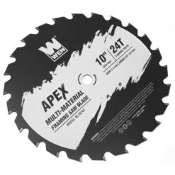 WEN BL1024C Apex 10-Inch 24-Tooth Carbide-Tipped Multi-Material Industrial-Grade Framing Saw Blade With Cool-Cut Coating(Wen Bl1024c Apex 10 Inch 24 Tooth Carbide Tipped Multi Material Industrial Grade Framing Saw Blade With Cool Cut Coating) -Wen Tools Sale BL1024C.pt03