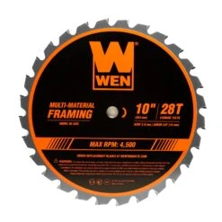 WEN BL1028 10-Inch 28-Tooth Carbide-Tipped Professional Multi-Material Framing Saw Blade(Wen Bl1028 10 Inch 28 Tooth Carbide Tipped Professional Multi Material Framing Saw Blade)