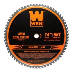 WEN BL1466 14-Inch 66-Tooth Carbide-Tipped Professional Metal Saw Blade For Mild Steel Cutting(Wen Bl1466 14 Inch 66 Tooth Carbide Tipped Professional Metal Saw Blade For Mild Steel Cutting)