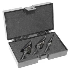 WEN DB149X 3-Piece Impact-Duty Titanium Step Drill Bit Set With #1, #4, And #9 Step Drill Bits(Wen Db149x 3 Piece Impact Duty Titanium Step Drill Bit Set With 1 4 And 9 Step Drill Bits)