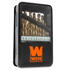 WEN DB291A 29-Piece Gold Oxide HSS Drill Bit Set With Carrying Case(Db291a 29 Piece Gold Oxide Hss Drill Bit Set With Carrying Case)