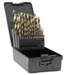 WEN DB292G 29-Piece Fully Ground Black Gold HSS Jobber Drill Bit Set With Carrying Case(Db292g 29 Piece Fully Ground Black Gold Hss Jobber Drill Bit Set With Carrying Case)