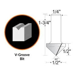 WEN RB301VG 1/2 In. V-Groove Carbide-Tipped Router Bit With 1/4 In. Shank And 1/2 In. Cutting Length(Wen Rb301vg 1 2 In V Groove Carbide Tipped Router Bit With 1 4 In Shank And 1 2 In Cutting Length) -Wen Tools Sale RB301VG.pt01 7655a7c6 05d2 49c9 a133 5de8d987eb10
