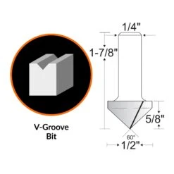 WEN RB302VG 1/2 In. V-Groove Carbide-Tipped Router Bit With 1/4 In. Shank And 5/8 In. Cutting Length(Wen Rb302vg 1 2 In V Groove Carbide Tipped Router Bit With 1 4 In Shank And 5 8 In Cutting Length) -Wen Tools Sale RB302VG.pt01 ce7a53b4 2972 49b9 9c13 5f35fc1346e8