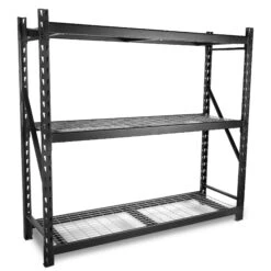 WEN RK7724-3 Three-Tier Industrial Steel Storage Rack With Adjustable Shelving And 6000-Pound Capacity(Wen Rk7724 3 Three Tier Industrial Steel Storage Rack With Adjustable Shelving And 6000 Pound Capacity) -Wen Tools Sale RK7724 3.pt01