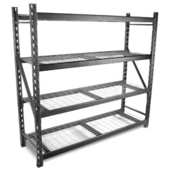WEN RK7724-4 Four-Tier Industrial Steel Storage Rack With Adjustable Shelving And 8000-Pound Capacity(Wen Rk7724 4 Four Tier Industrial Steel Storage Rack With Adjustable Shelving And 8000 Pound Capacity) -Wen Tools Sale RK7724 4.pt01