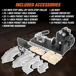 WEN WA1527 Metal Pocket Hole Jig Kit With L-Base, Step Drill Bit, And Self-Tapping Screws(Wen Wa1527 Metal Pocket Hole Jig Kit With L Base Step Drill Bit And Self Tapping Screws) -Wen Tools Sale WA1527 pt02 jpg