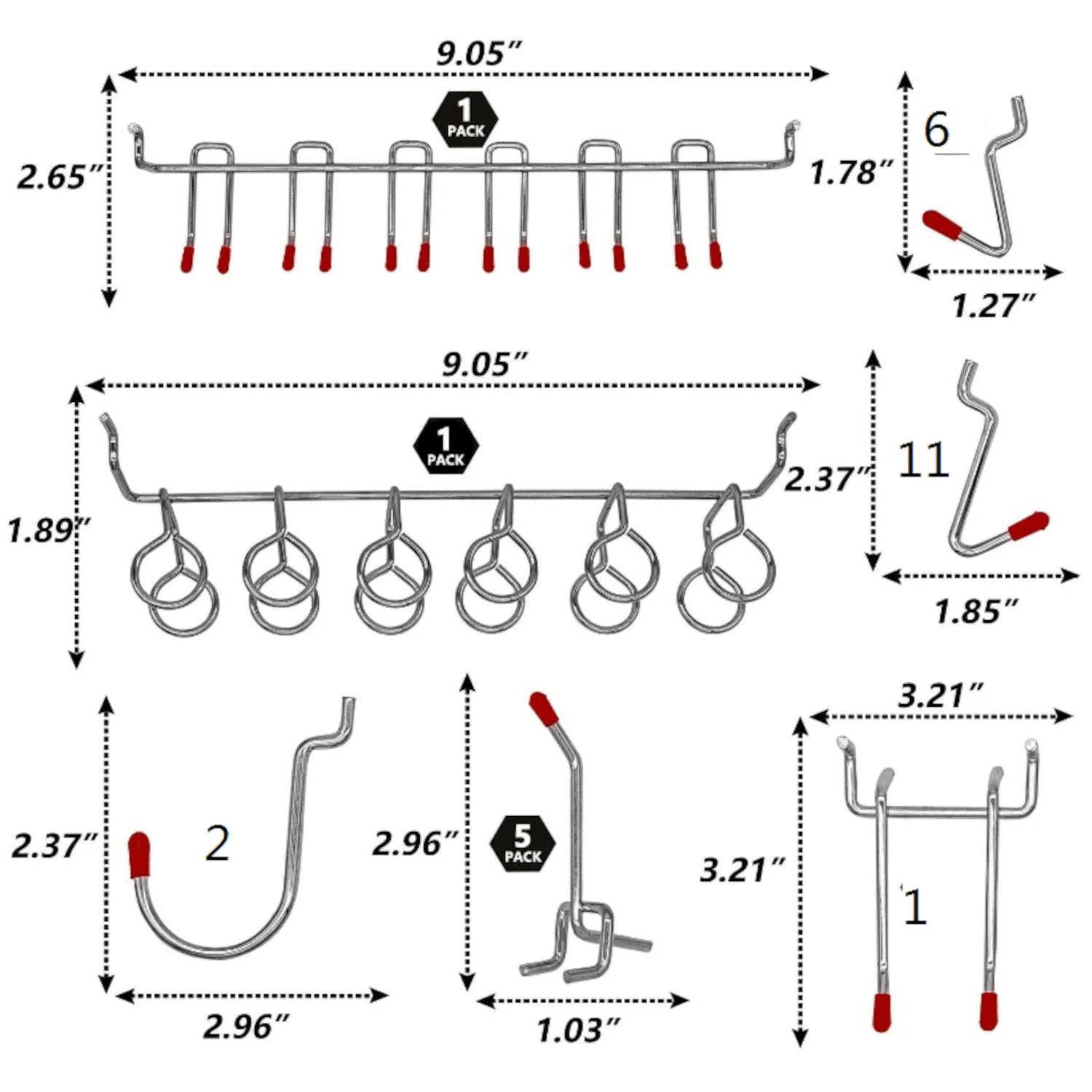 WEN WB114A Pegboard Accessory Kit, 114-Piece(Wen Wb114a Pegboard Accessory Kit 114 Piece) 5 WEN WB114A Pegboard Accessory Kit, 114-Piece(Wen Wb114a Pegboard Accessory Kit 114 Piece) - Image 3