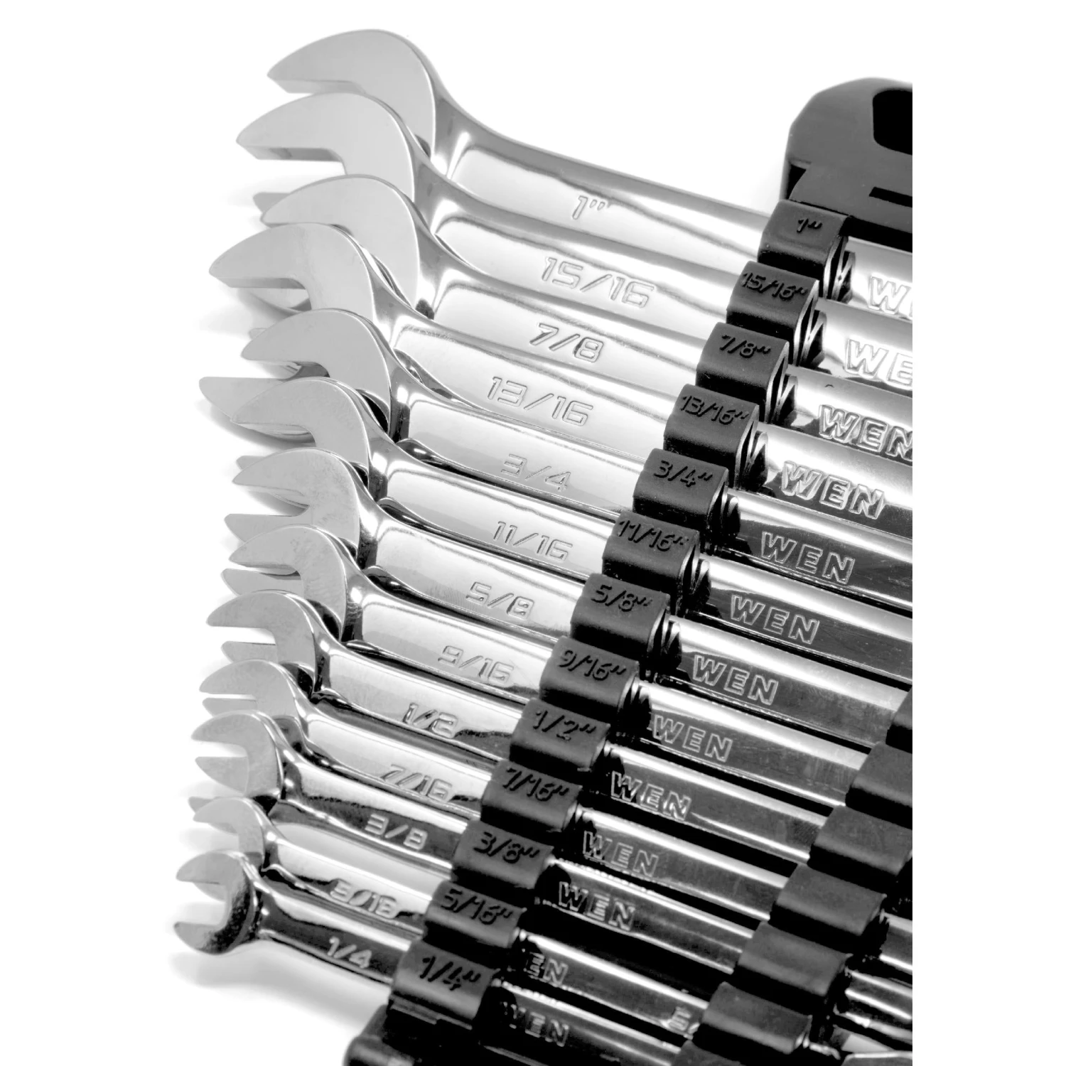 WEN WR132 13-Piece Professional-Grade Reversible Ratcheting SAE Combination Wrench Set With Storage Rack(Wen Wr132 13 Piece Professional Grade Reversible Ratcheting Sae Combination Wrench Set With Storage Rack) 4 WEN WR132 13-Piece Professional-Grade Reversible Ratcheting SAE Combination Wrench Set With Storage Rack(Wen Wr132 13 Piece Professional Grade Reversible Ratcheting Sae Combination Wrench Set With Storage Rack) - Image 2