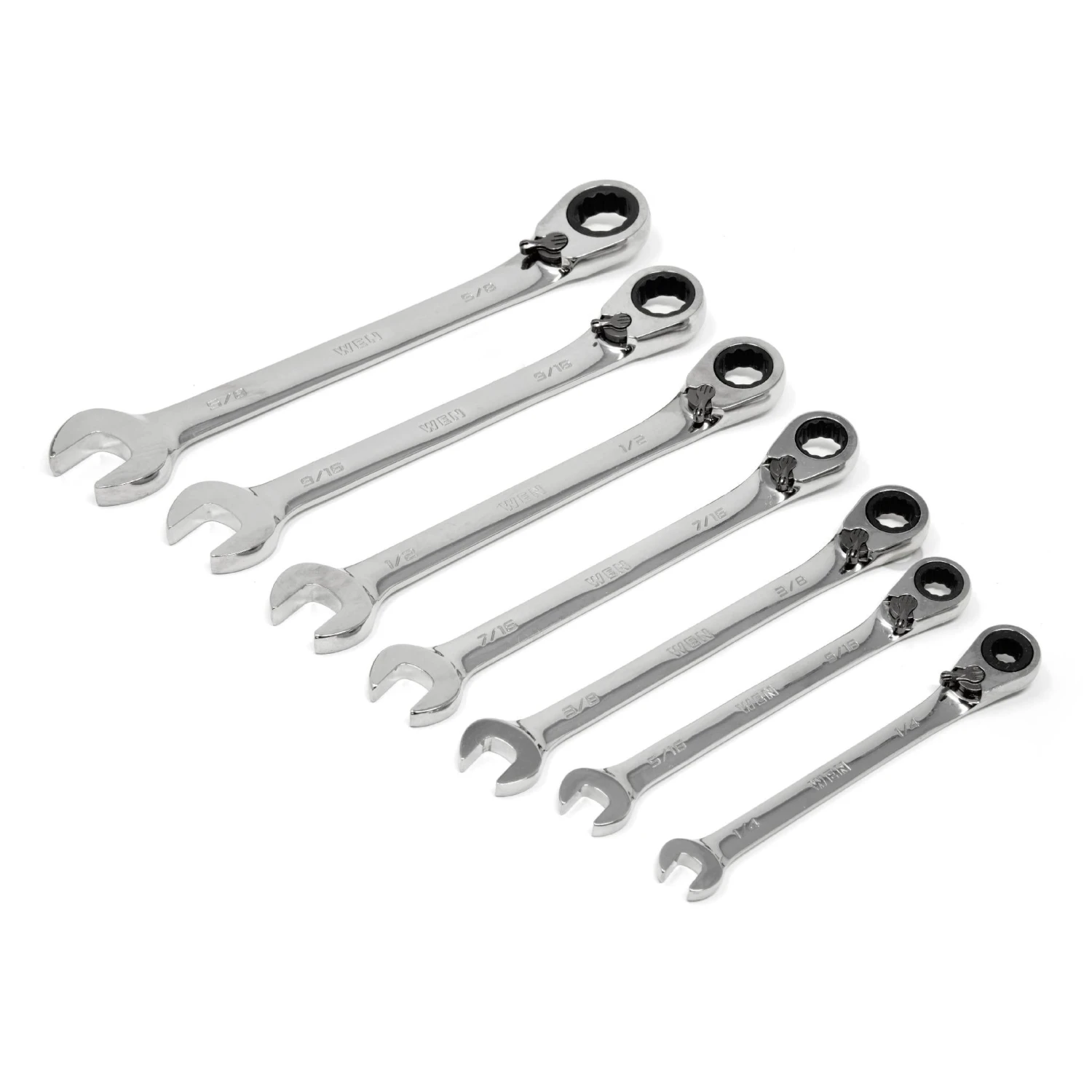 WEN WR132 13-Piece Professional-Grade Reversible Ratcheting SAE Combination Wrench Set With Storage Rack(Wen Wr132 13 Piece Professional Grade Reversible Ratcheting Sae Combination Wrench Set With Storage Rack) 8 WEN WR132 13-Piece Professional-Grade Reversible Ratcheting SAE Combination Wrench Set With Storage Rack(Wen Wr132 13 Piece Professional Grade Reversible Ratcheting Sae Combination Wrench Set With Storage Rack) - Image 6